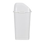 Poubelle à couvercle basculant Blanche en polypropylène capacité 35L L36 x H56 x P29,4 cm