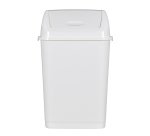 Poubelle à couvercle basculant Blanche en polypropylène capacité 35L L36 x H56 x P29,4 cm