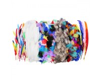 Plumes de faisan sodertex naturel faisan colore dinde   indien oies tailles et        coloris assortis 1000 pcs