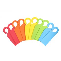 Lot plaques de porte mousse sodertex eva 4mm - 26,5 x 8,5 cm - 10 pcs - 5 coloris       assortis