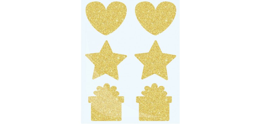 Gommettes a gratter sodertex 170x220mm 6 planches 36 pcs   coloris assorti