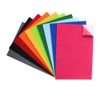 Feutrine adhesive pailletee sodertex 1mm 200x300mm 10     coupons coloris assortis