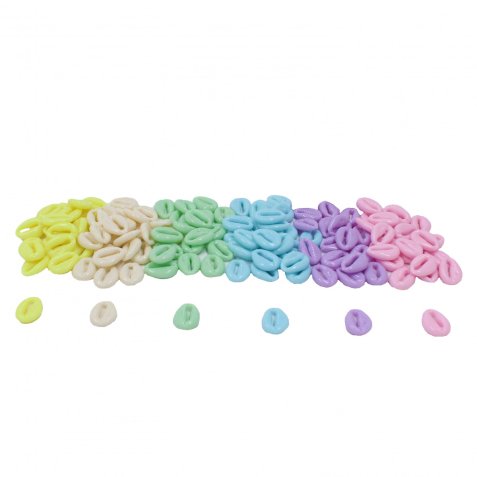 Coquillages sodertex cauris - 18 mm - 200 pcs - 120 gr - 6  coloris