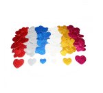 Coeurs sodertex en mousse eva pailletee adhesive 2mm 4      tailles 200 pcs 6 coloris     assortis