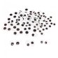 Yeux mobiles sodertex ovales sans cils noirs adhesifs 3    tailles 100 pcs