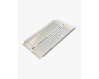 Rampe acces viso pliable aluminium pmr fauteuils roulants scooters l125cm h60max