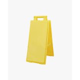 Balise de signalisation de sol en polypropylène Jaune, à personnaliser, pliante L28 x H65 x P4/15 cm