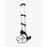 Diable en aluminium pliable charge 70 kg deux roues - Hauteur ouvert 96cm, bavette L48 x P26 cm