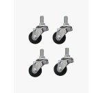 Roulette pour support sac poubelle ss 800 diametre      2,5cm lot 4 unites