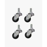 Lot de 4 roulettes pour support sac-poubelle