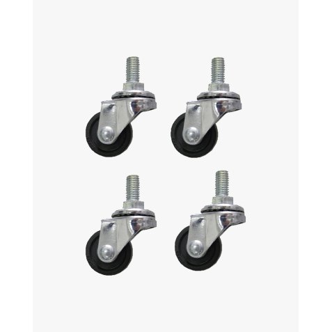 Lot de 4 roulettes pour support sac-poubelle