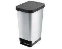 CEP Poubelle à pédale ROSSIGNOL, 45 litres, gris