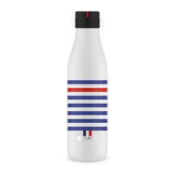 Bouteille isotherme 750ml acier inox conserve frais/24H-Chaud/10h. Design Marin