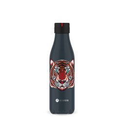 Bouteille isotherme 500ml acier inox conserve frais/24H-Chaud/10h. Design Tigre