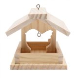 Kit mangeoire en bois + colle - 12 x 14,5 x 11,5 cm - 1 pc  - 1 color