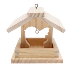 Kit mangeoire en bois + colle - 12 x 14,5 x 11,5 cm - 1 pc  - 1 color