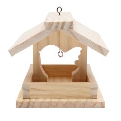 Kit mangeoire en bois + colle - 12 x 14,5 x 11,5 cm - 1 pc  - 1 color