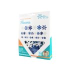 Flocons de neige sodertex en mousse eva pailletee 2mm 3    tailles 240 pcs 3 coloris     assortis