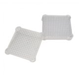 Plaques sodertex pour aqua perles 80x80mm 5 pcs coloris  assorti