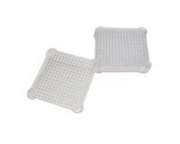 Plaques sodertex pour aqua perles 80x80mm 5 pcs coloris  assorti