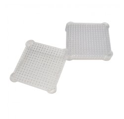 Plaques sodertex pour aqua perles 80x80mm 5 pcs coloris  assorti