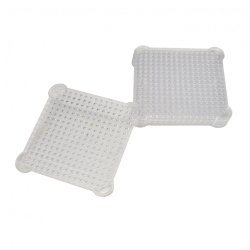 Plaques sodertex pour aqua perles 80x80mm 5 pcs coloris  assorti