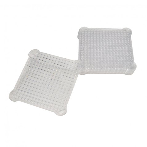 Plaques sodertex pour aqua perles 80x80mm 5 pcs coloris  assorti