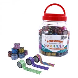 Maxi pack de 100 mini rubans adhésifs - 11,6mm x 1Ml - LA BONBONNIERE ABRACADABRANTE L916000