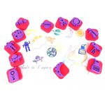 Maxi pack de 84 mini tampons sodertex 7 themes assortis