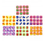 Maxi pack de 84 mini tampons sodertex 7 themes assortis