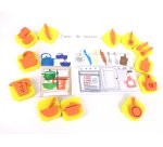 Maxi pack de 84 mini tampons sodertex 7 themes assortis