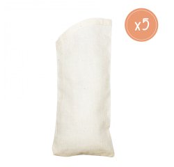 Etuis a lunette sodertex en coton 100gm2 180x80mm 5 pcs   coloris ecru