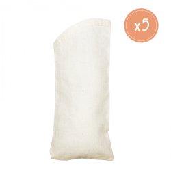 Etuis a lunette sodertex en coton 100gm2 180x80mm 5 pcs   coloris ecru