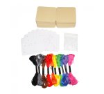 Kit sodertex string art orig'animals avec planches    mousse epingles plastique     fils couleur feuilles papier