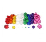 Pompons sodertex metallises polypropylene 200 pcs 3       tailles 9 coloris