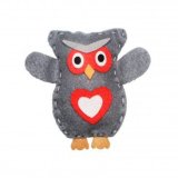 Kit feutrine sodertex hibou ozzy a fabriquer 1 sachet     individuelle 2mm gris