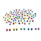 Yeux mobiles sodertex avec cils colores adhesifs 10mm    100 pcs