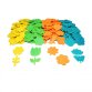 Stickers printemps sodertex en mousse eva pailletee 2mm   200 pcs 4 coloris assortis