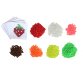 Pack aqua sodertex perles aqua'fruits + 10 mod les - 3  x 3 mm - 1500 pcs - 7 coloris assortis