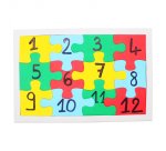 Puzzle carton sodertex 900gm2 a customiser avec trottoir 12 pcs 140x210mm coloris blanc   10 pcs