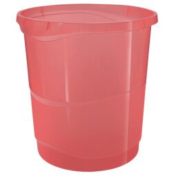 Colour'Breeze Corbeille à papier, 14 litres, corail, 628461