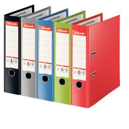 Classeur à levier cartonné Esselte Plus Maxi A4 maxi - Dos 8 cm couleurs assorties