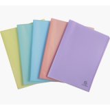 Protège-documents CHROMALINE 40 pochettes/80 vues PP 5/10e. Coloris assortis pastel