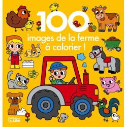 Livre de 64 pages de coloriage sur le thème de la ferme. A partir de 3 ans