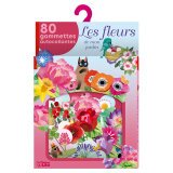 Boîte de 80 gommettes thème les fleurs du jardin. A partir de 3 ans