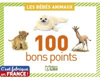 Bon point éditions lito bébés animaux texte pédagogique au verso 61x82mm boîte 100 unités