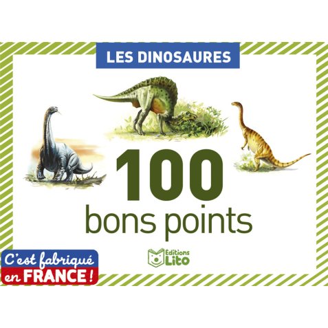 Boîte de 100 bons points les dinosaures