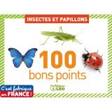 Boîte de 100 bons points thème insectes et papillons