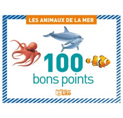Bon point éditions lito les animaux de la mer texte pédagogique au verso 61x82mm boîte 100 unités