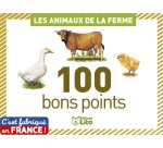 Bon point éditions lito animaux ferme texte pédagogique au verso 61x82mm boîte 100 unités
